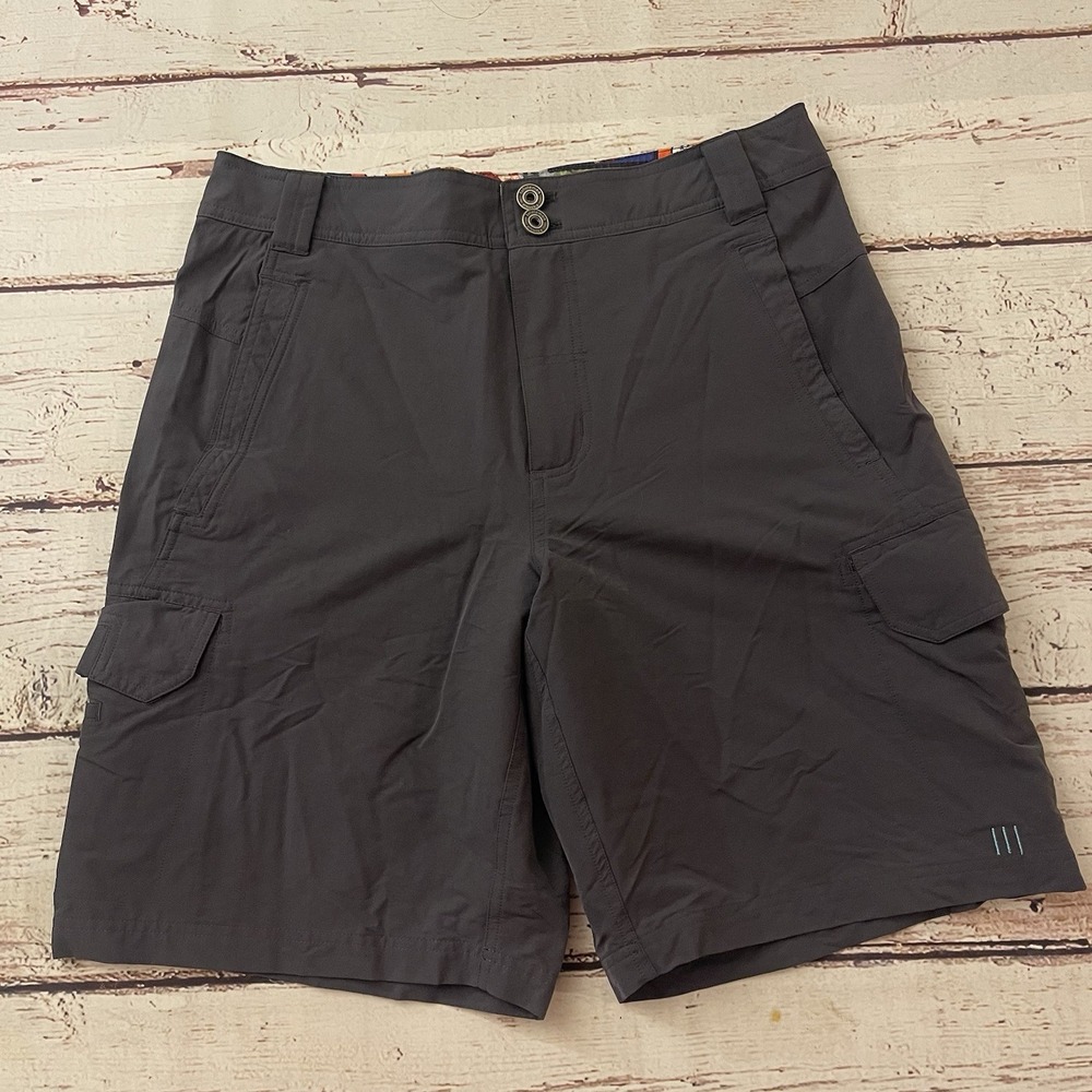 Y2K Lululemon Men's Black Athletic Performance Button Snap Shorts‎ Size 34 Comic